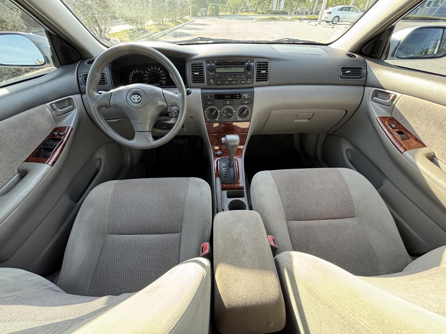 2007 SILVER /Gray Cloth TOYOTA COROLLA CE (JTDBR32E070) with an 1.8L engine, Automatic transmission, located at 11170 Summerlin Square Dr., Fort Myers Beach, FL, 33931, (239) 999-7777, 26.493546, -81.941628 - Photo#8