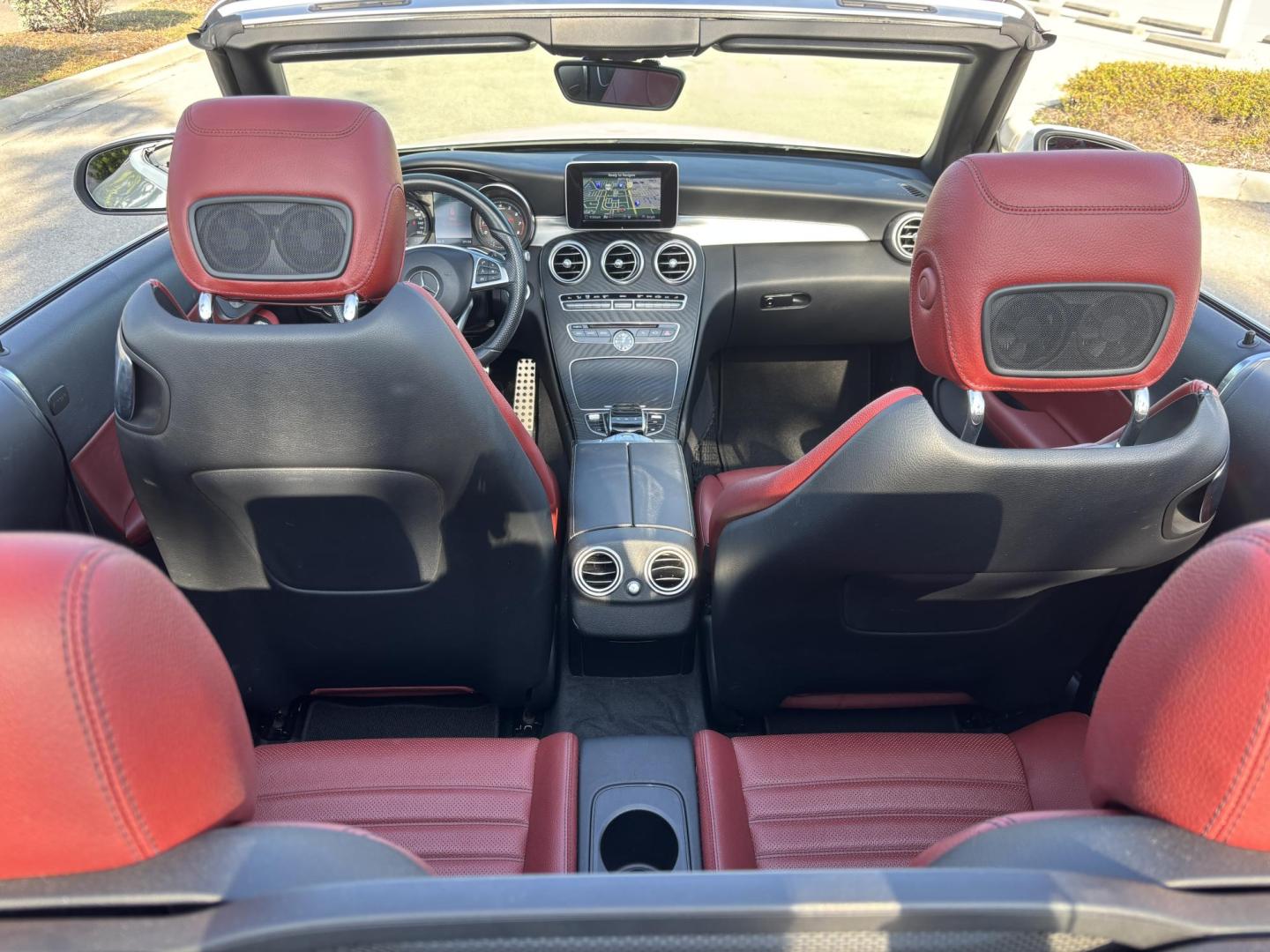 2018 WHITE /CRANBERRY RED Mercedes-Benz C-Class C300 Coupe (WDDWK4JB3JF) with an 2.0L L4 DOHC 16V TURBO engine, 7A transmission, located at 11170 Summerlin Square Dr., Fort Myers Beach, FL, 33931, (239) 999-7777, 26.493546, -81.941628 - Photo#24
