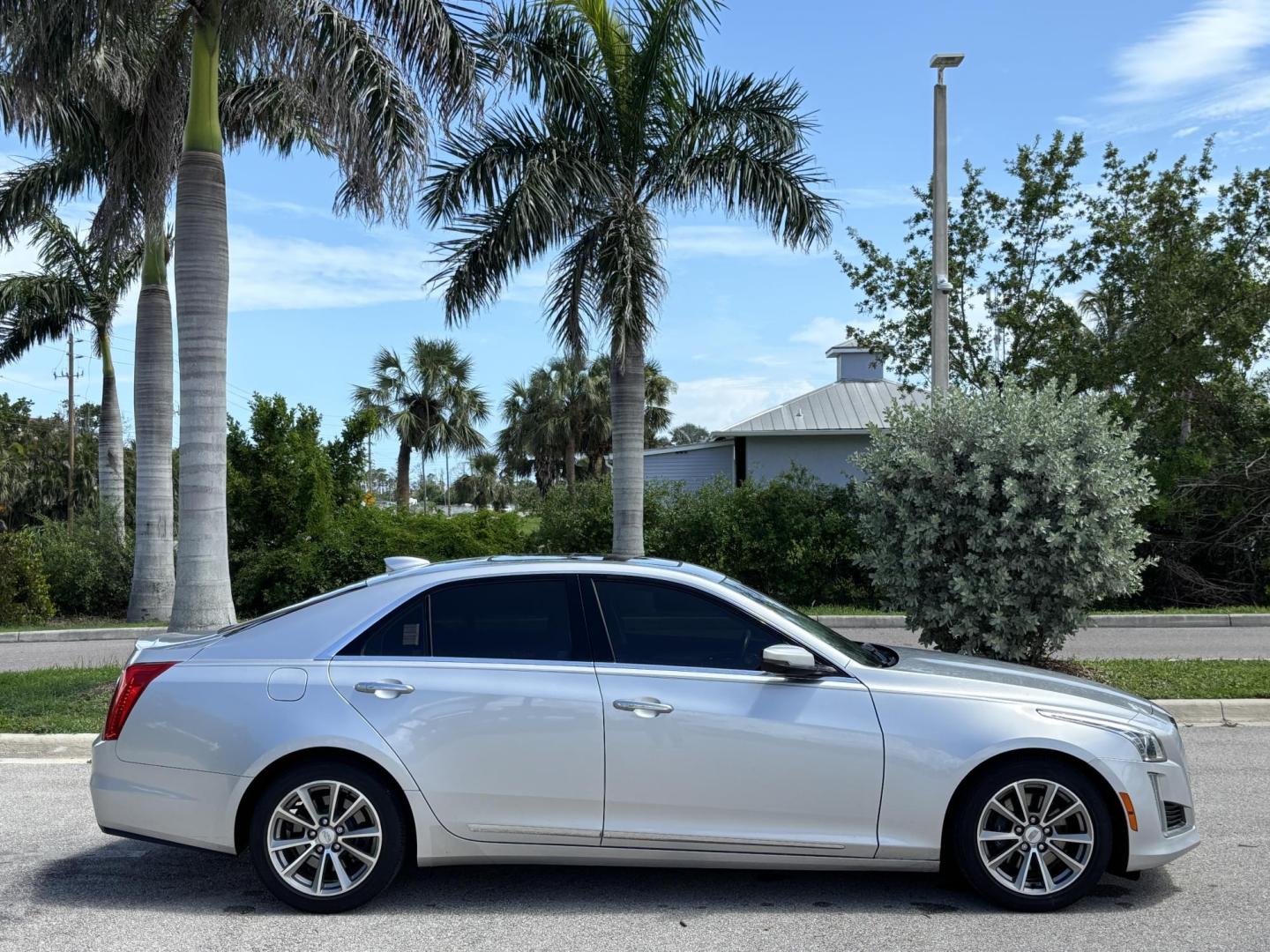 2017 SILVER /SHALE Cadillac CTS 2.0L Turbo Luxury RWD (1G6AR5SX4H0) with an 2.0L L4 DOHC 24V TURBO engine, 6A transmission, located at 11170 Summerlin Square Dr., Fort Myers Beach, FL, 33931, (239) 999-7777, 26.493546, -81.941628 - Carfax 1 Owner No Damage No Accidents Local Florida Owned Vehicle - Photo#3