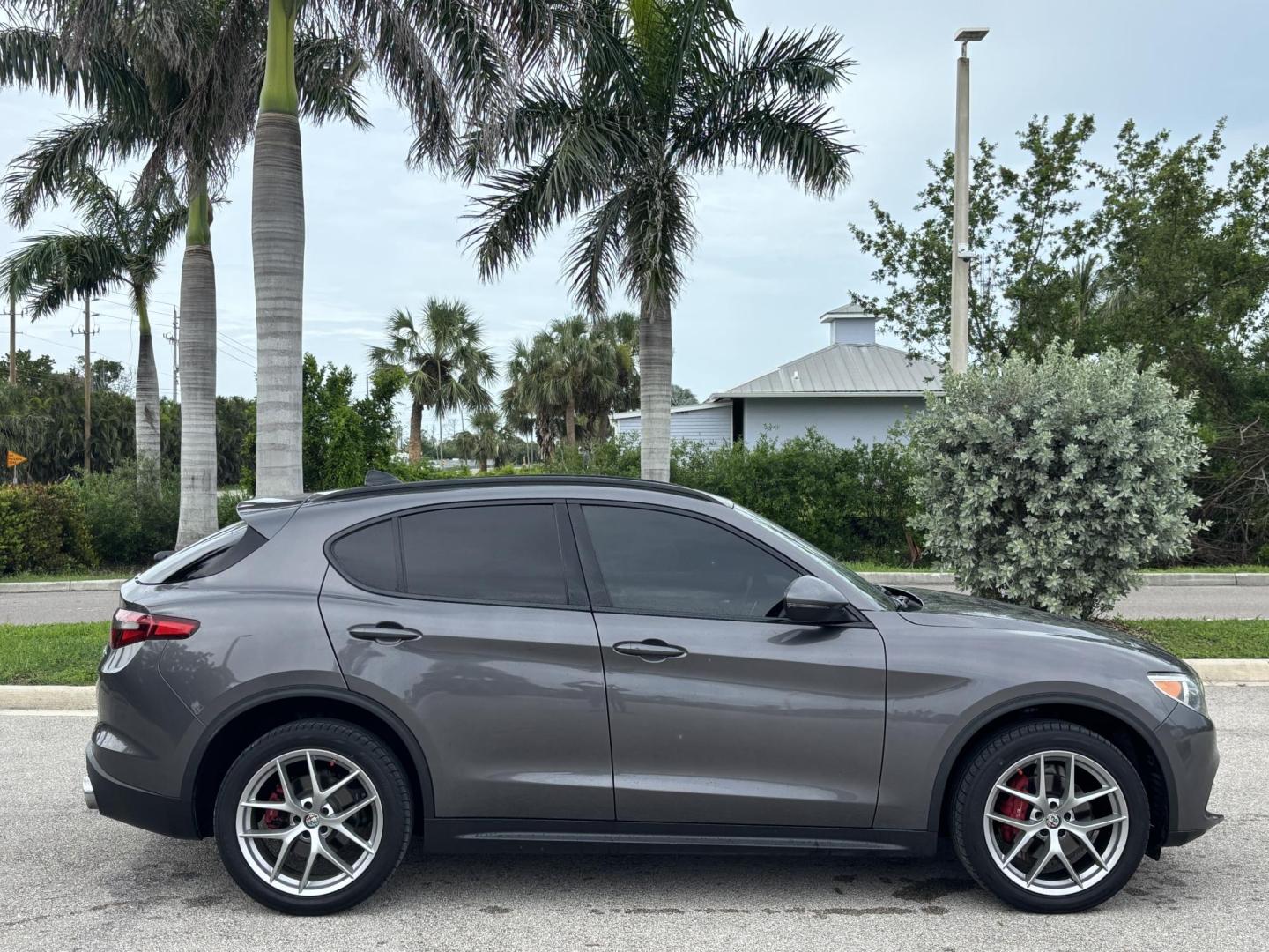 2018 GRAY Alfa Romeo Stelvio Ti Sport (ZASFAKNNXJ7) with an 2.0L L4 DOHC 16V engine, 8A transmission, located at 11170 Summerlin Square Dr., Fort Myers Beach, FL, 33931, (239) 999-7777, 26.493546, -81.941628 - Carfax No Accident No Damage Prior Certified Pre Owned 2018 Alfa Romeo Stelvio Ti Sport - Photo#3