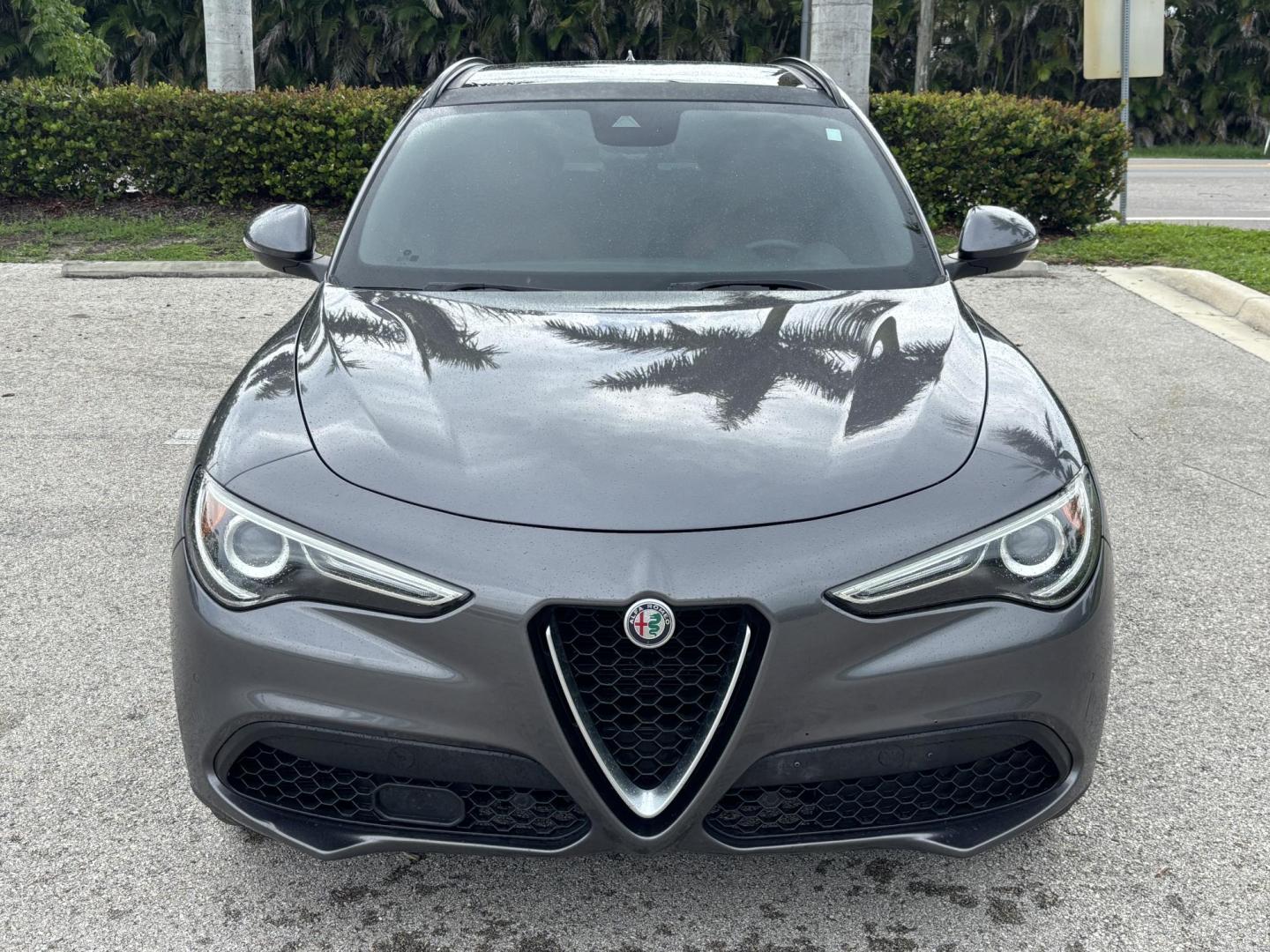 2018 GRAY Alfa Romeo Stelvio Ti Sport (ZASFAKNNXJ7) with an 2.0L L4 DOHC 16V engine, 8A transmission, located at 11170 Summerlin Square Dr., Fort Myers Beach, FL, 33931, (239) 999-7777, 26.493546, -81.941628 - Carfax No Accident No Damage Prior Certified Pre Owned 2018 Alfa Romeo Stelvio Ti Sport - Photo#1
