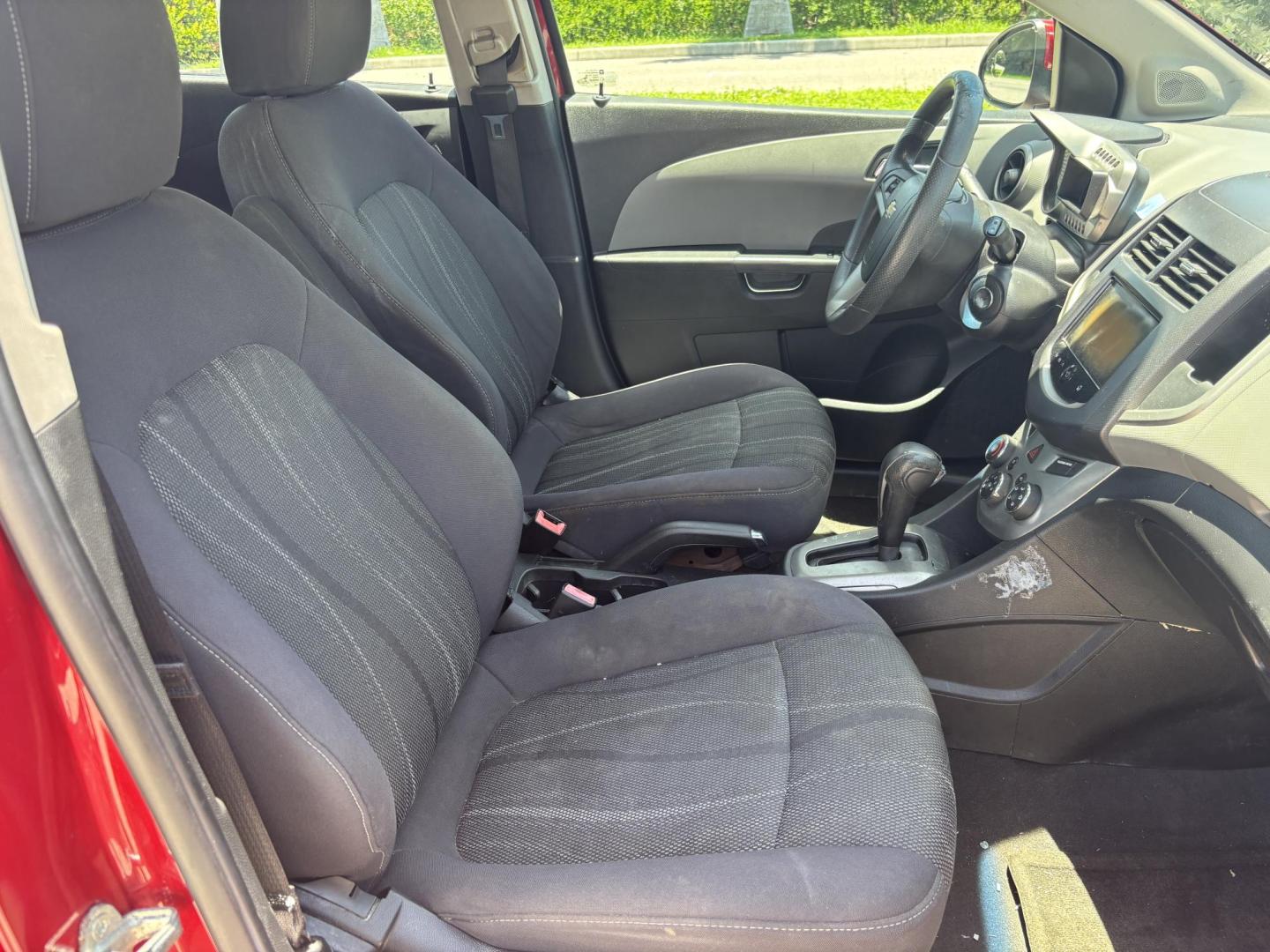 2013 RED Chevrolet Sonic LT Auto 5-Door (1G1JC6SH1D4) with an 1.8L L4 DOHC 24V FFV engine, 6-Speed Automatic transmission, located at 11170 Summerlin Square Dr., Fort Myers Beach, FL, 33931, (239) 999-7777, 26.493546, -81.941628 - Photo#7