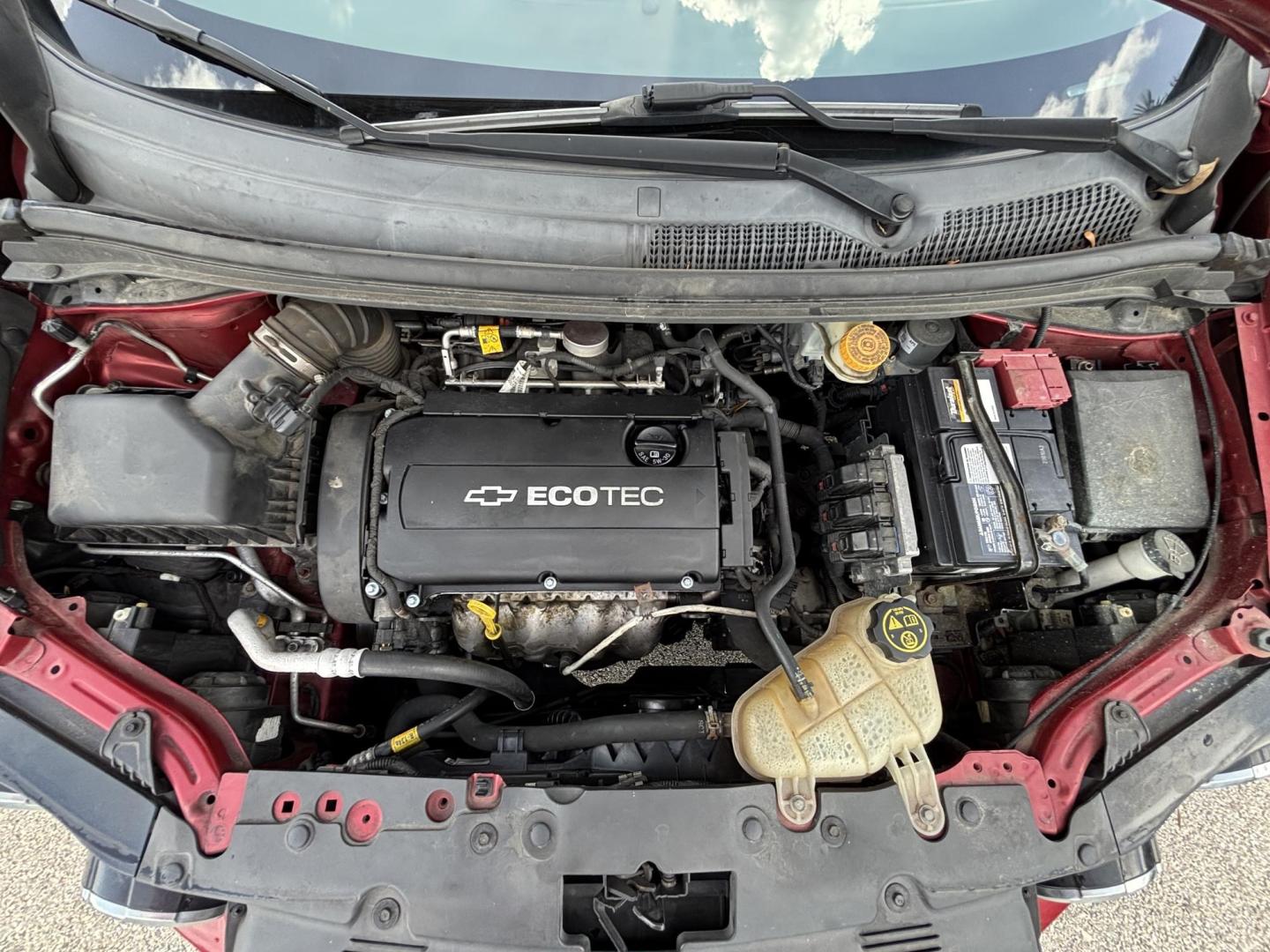 2013 RED /DARK GRAY Chevrolet Sonic LT Auto 5-Door (1G1JC6SH1D4) with an 1.8L L4 DOHC 24V FFV engine, 6-Speed Automatic transmission, located at 11170 Summerlin Square Dr., Fort Myers Beach, FL, 33931, (239) 999-7777, 26.493546, -81.941628 - We have financing available and we accept trades! Fill out a credit application on our website or come by today! If you have any questions, give us a call at (239) 999 - 7777 or visit our website at firstautocredit.com. 11170 Summerlin Square Dr, Fort Myers Beach, FL 33931 Carfax 2 Owner M - Photo#24