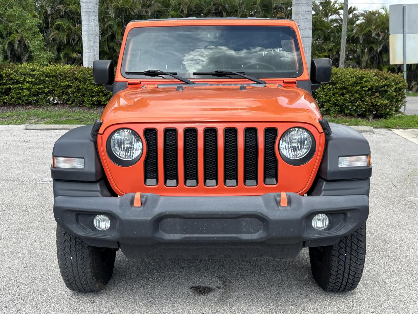 2018 ORANGE Jeep Wrangler Unlimited Sport (1C4HJXDN1JW) with an 2.0L L4 DOHC 16V TURBO engine, 6A transmission, located at 11170 Summerlin Square Dr., Fort Myers Beach, FL, 33931, (239) 999-7777, 26.493546, -81.941628 - Photo#1