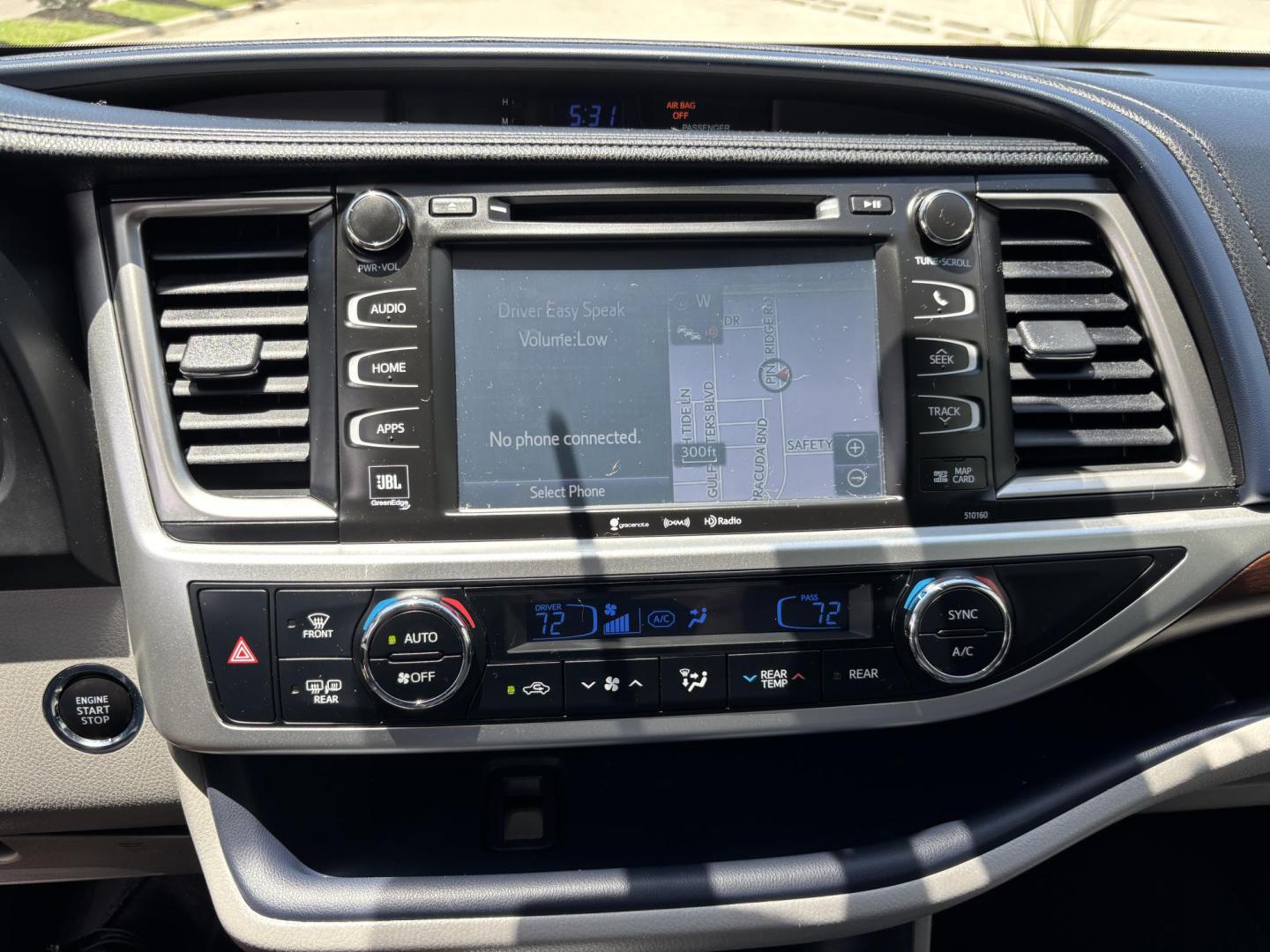 2016 BLUE /TAN Toyota Highlander Limited AWD V6 (5TDDKRFHXGS) with an 3.5L V6 DOHC 24V engine, 6A transmission, located at 11170 Summerlin Square Dr., Fort Myers Beach, FL, 33931, (239) 999-7777, 26.493546, -81.941628 - Carfax No Damage No Accidents 1 Owner 3rd Row Blind Spot Monitoring AWD New Tires Back Up Camera Bluetooth Navigation Lane Detection Warning - Photo#35